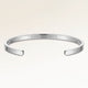 Bangle sølvarmbånd med indgraverede koordinater på indersiden – personlig indgravering