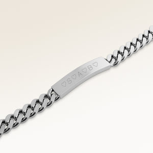 Bar necklace with personalized engraving of text on back