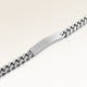 Bar necklace with personalized engraving of text on back