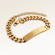 Bar necklace with personalized engraving of text on back