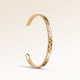 Personalized bangle gold bracelet with space for engraving of text or coordinates